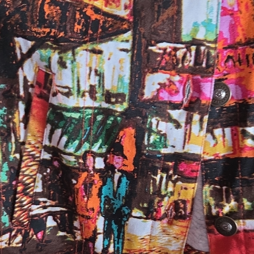 Colorful Jacket with Paris Print - Picture 7 of 7